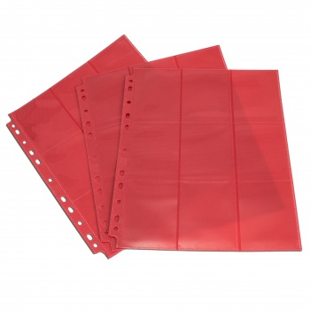 Blackfire 18-Pocket Pages - Red - Sideloading (50 pcs)