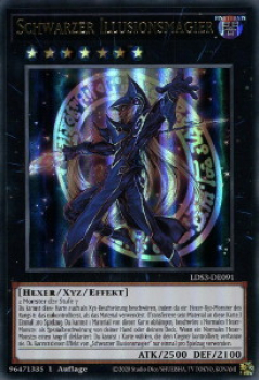 LDS3-DE091 Schwarzer Illusionsmagier (ULTRA RARE)