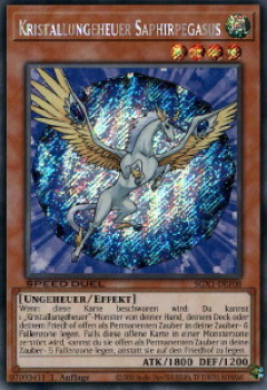 SGX1-DEF08 Kristallungeheuer Saphirpegasus (SECRET RARE)