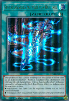 TOCH-DE017 Supermagisches Schwert von Raptinus (ULTRA RARE)