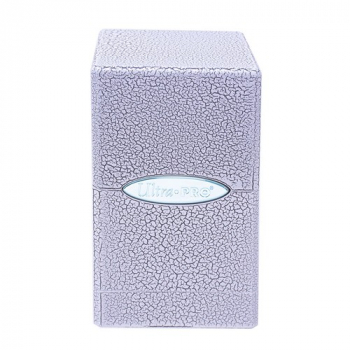 Deck Box Ivory Crackle Satin Tower