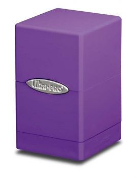 Satin Tower Deck Box - Purple