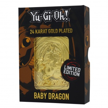 Yu-Gi-Oh! Limited Edition 24K Gold Plated Collectible - Baby Dragon