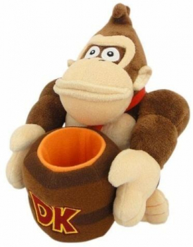 Nintendo: Donkey Kong mit Fass - Plüsch [23 cm]