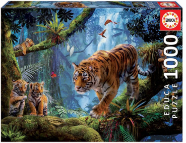 Tiger in den Bäumen 1000 Teile Puzzle