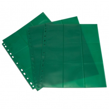 Blackfire 18-Pocket Pages - Green - Sideloading (10 pcs)