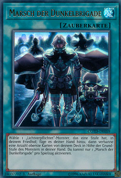 COTD-DE059 Marsch der Dunkelbrigade (ULTRA RARE) 1. Auflage