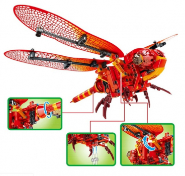 Preview: Noname - Technic Dragonfly (330 Teile)(Ohne Box)