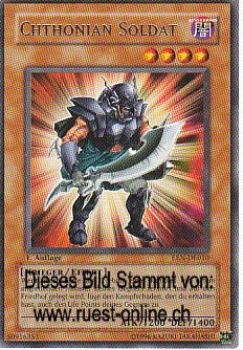 EEN-DE010 Chthonian Soldat (RARE) 1. Auflage