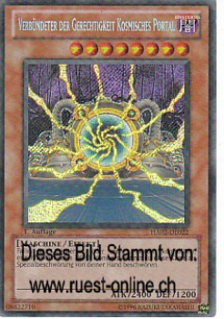 HA02-DE022 Verbündeter der Gerechtigkeit Kosmisches Portal (SECRET RARE) 1. Auflage