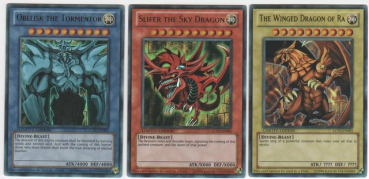 YuGiOh! Götterkarten Slifer, Obelisk und Ra als Set (DE)