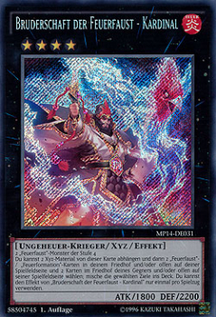 LTGY-DE054 Bruderschaft der Feuerfaust - Kardinal (SECRET RARE) 1. Auflage