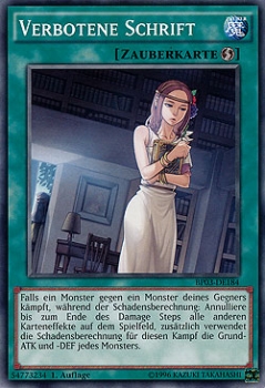 MP15-DE038 Verbotene Schrift (SECRET RARE) 1. Auflage