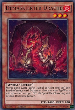 NECH-DE035 Demaskierter Drache (RARE) 1. Auflage