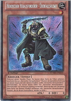 NUMH-DE010 Heroischer Herausforderer - Überfallsoldat (SECRET RARE) 1. Auflage