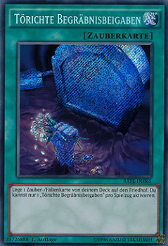 RATE-DE065 Törichte Begräbnisbeigaben (SECRET RARE) 1.Auflage