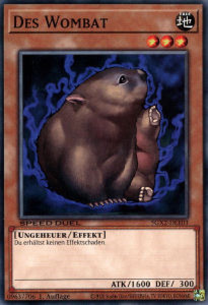 SGX2-DEE03 Des Wombat