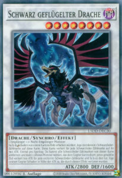 L5DD-DEC30 Schwarz geflügelter Drache