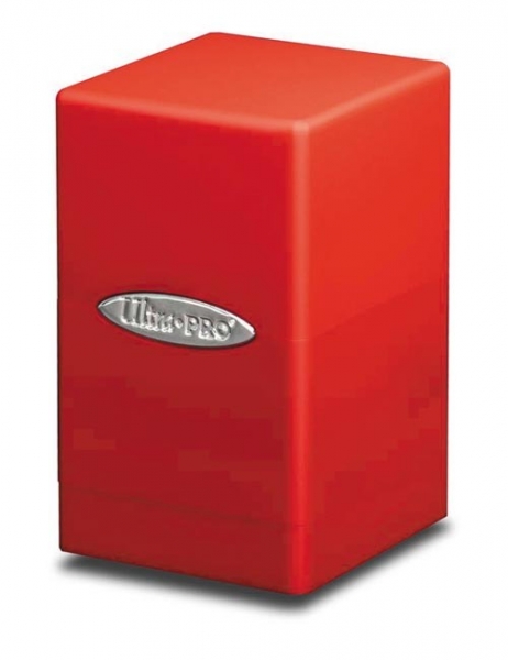 Satin Tower Deck Box - Red