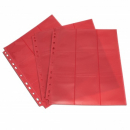 Blackfire 18-Pocket Pages - Red - Sideloading (10 pcs)